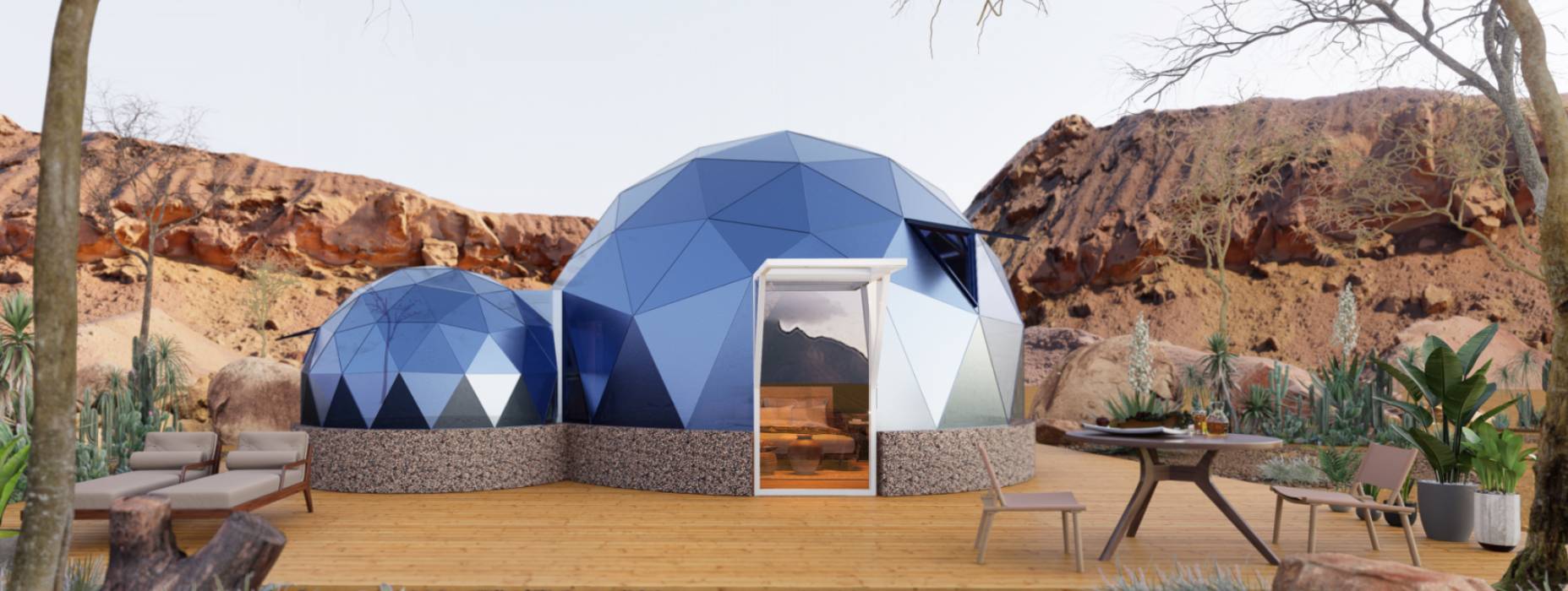 苍梧县球形智能光伏玻璃星空房